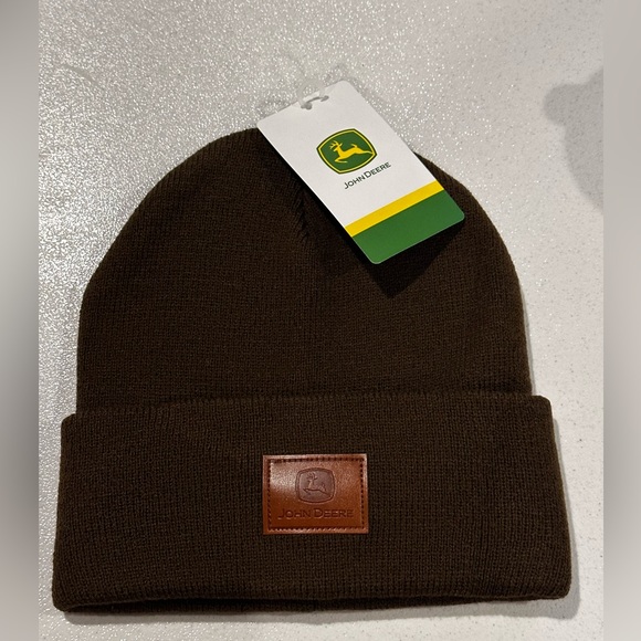John Deere Other - John Deere 🦌 Unisex Brown Beanie - One Size Fits Most